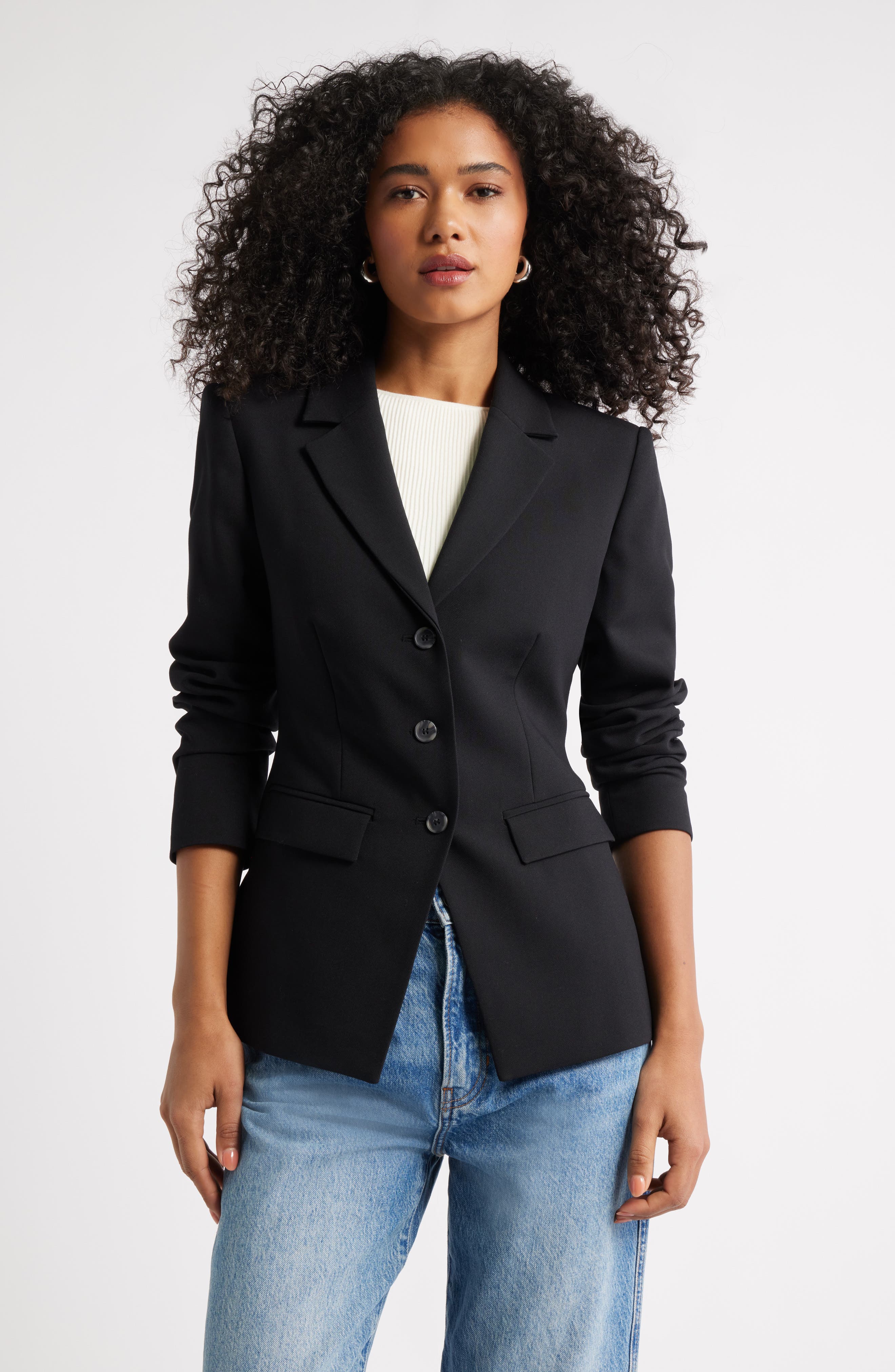 Open Edit The Icon Fitted Single Breasted Blazer