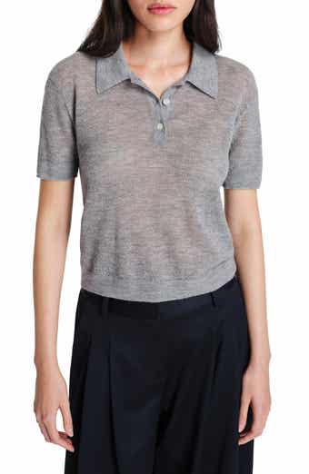 TWP Gauze Cashmere Polo Sweater