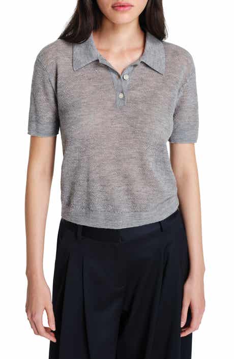 TWP Gauze Cashmere Polo Sweater