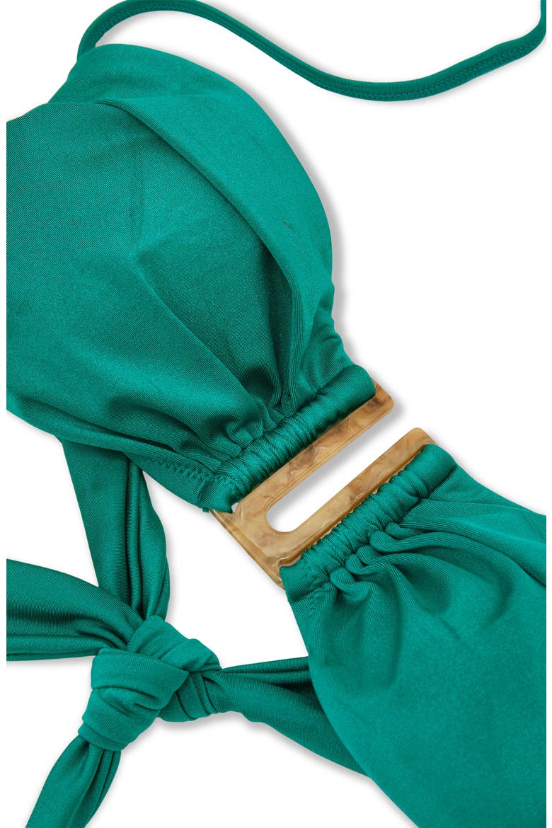 Carina Bandeau Bikini Top, Alternate, color, TEAL BLUE