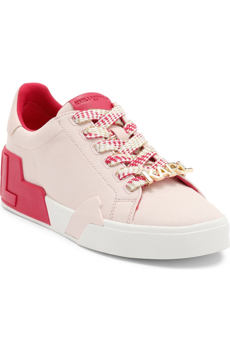 KARL LAGERFELD PARIS Melora Lace-Up Sneaker, Main, color, Light Blush