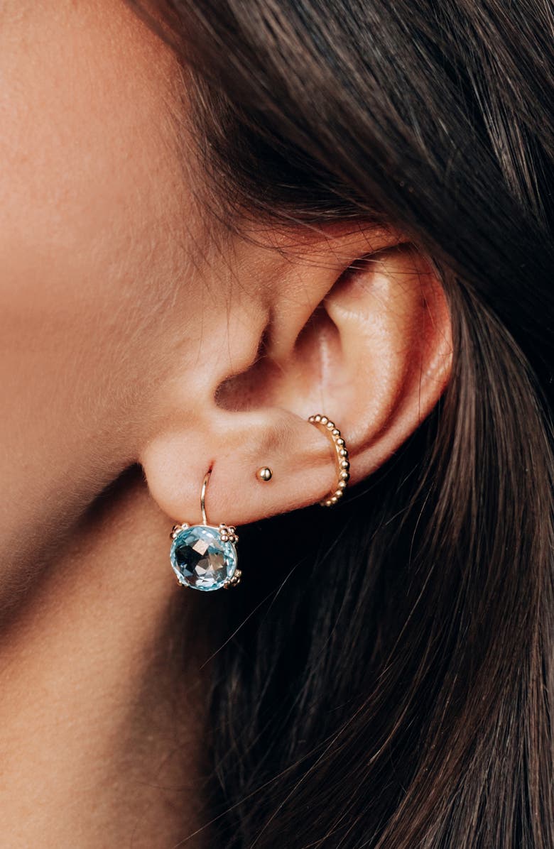 Anzie Dew Drop Blue Topaz Earrings, Alternate, color, Blue