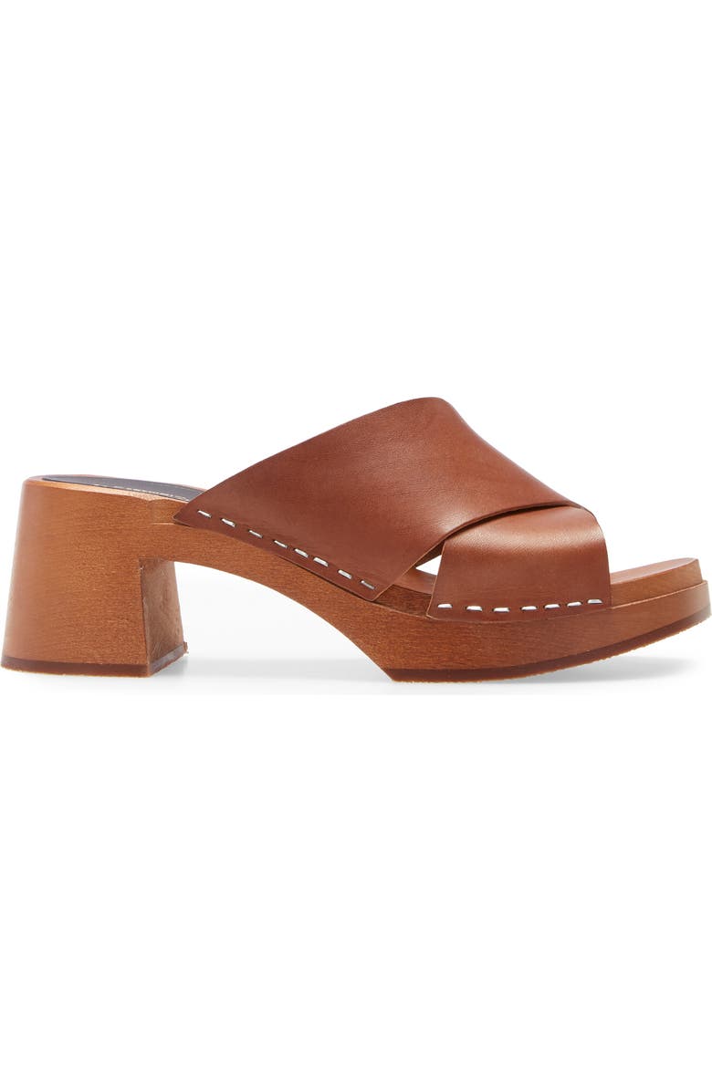 Swedish Hasbeens Anette Platform Slide Sandal, Alternate, color,