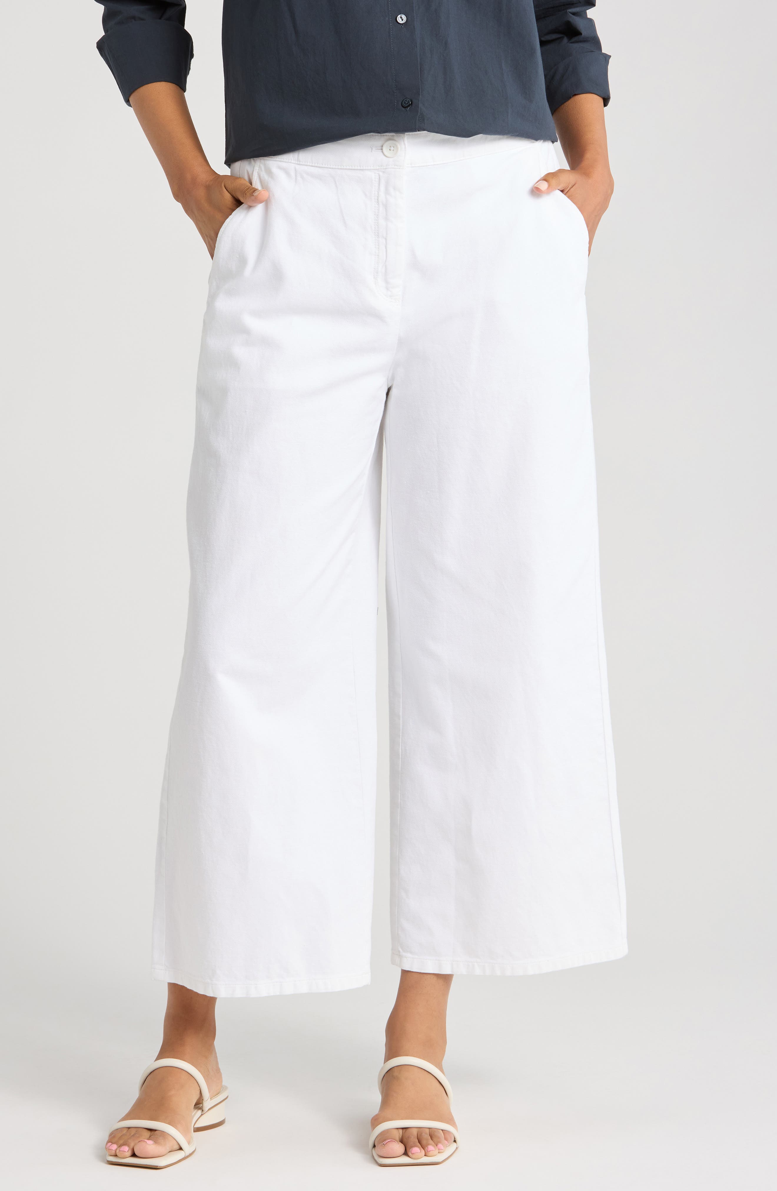 Eileen Fisher Crop Wide Leg Pants