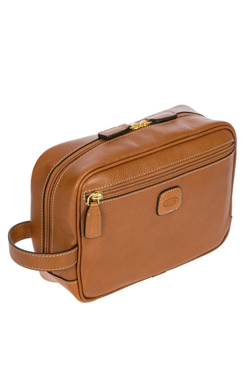 Bric's Life Pelle Travel Case, Alternate, color, Cognac