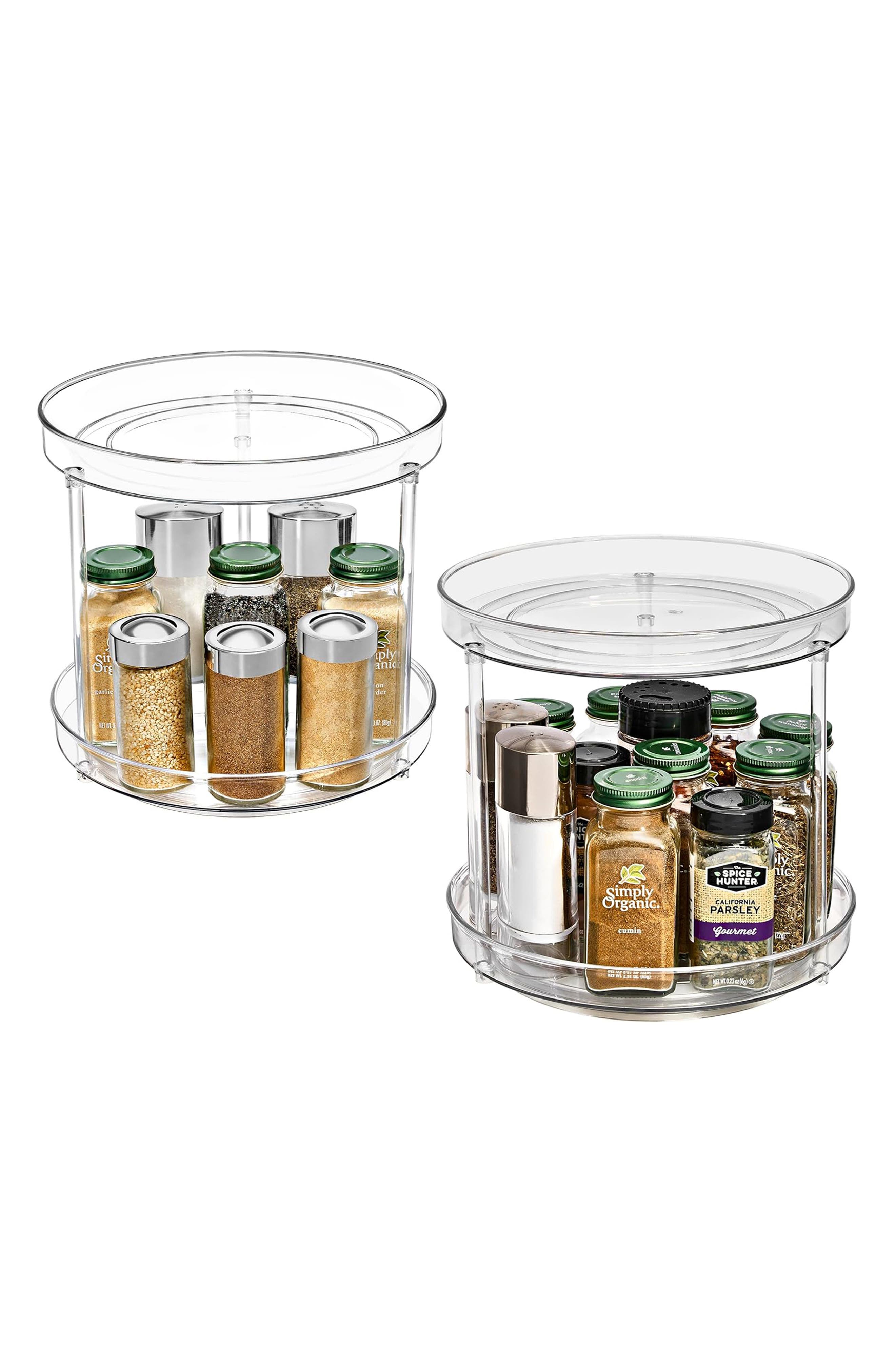 Set of 2 2-Tier Lazy Susan Organizers