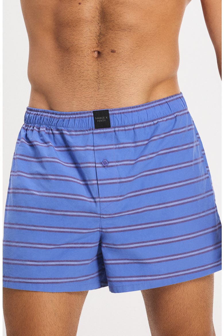 3-Pack Cotton Poplin Boxers, Main, color, NAVY STRIPE/ BABY BLUE/ R