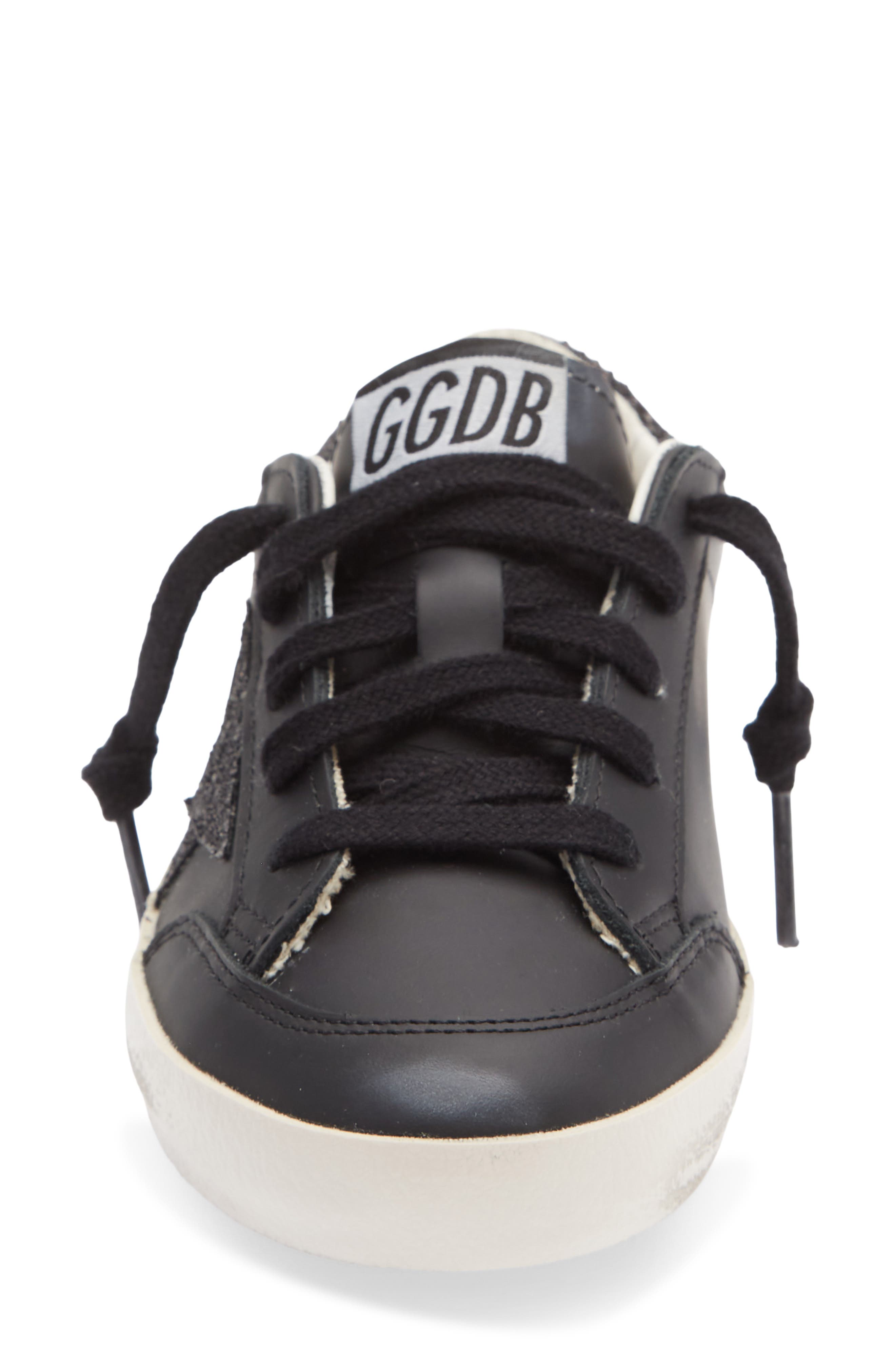 Kids' Super-Star Sneaker, Alternate, color, BLACK