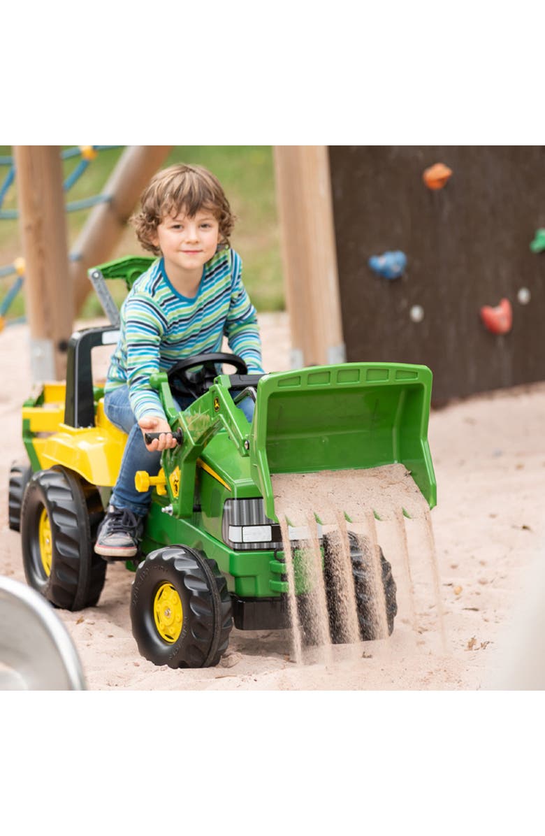 John Deere Backhoe Loader, Alternate, color, Green/Yellow
