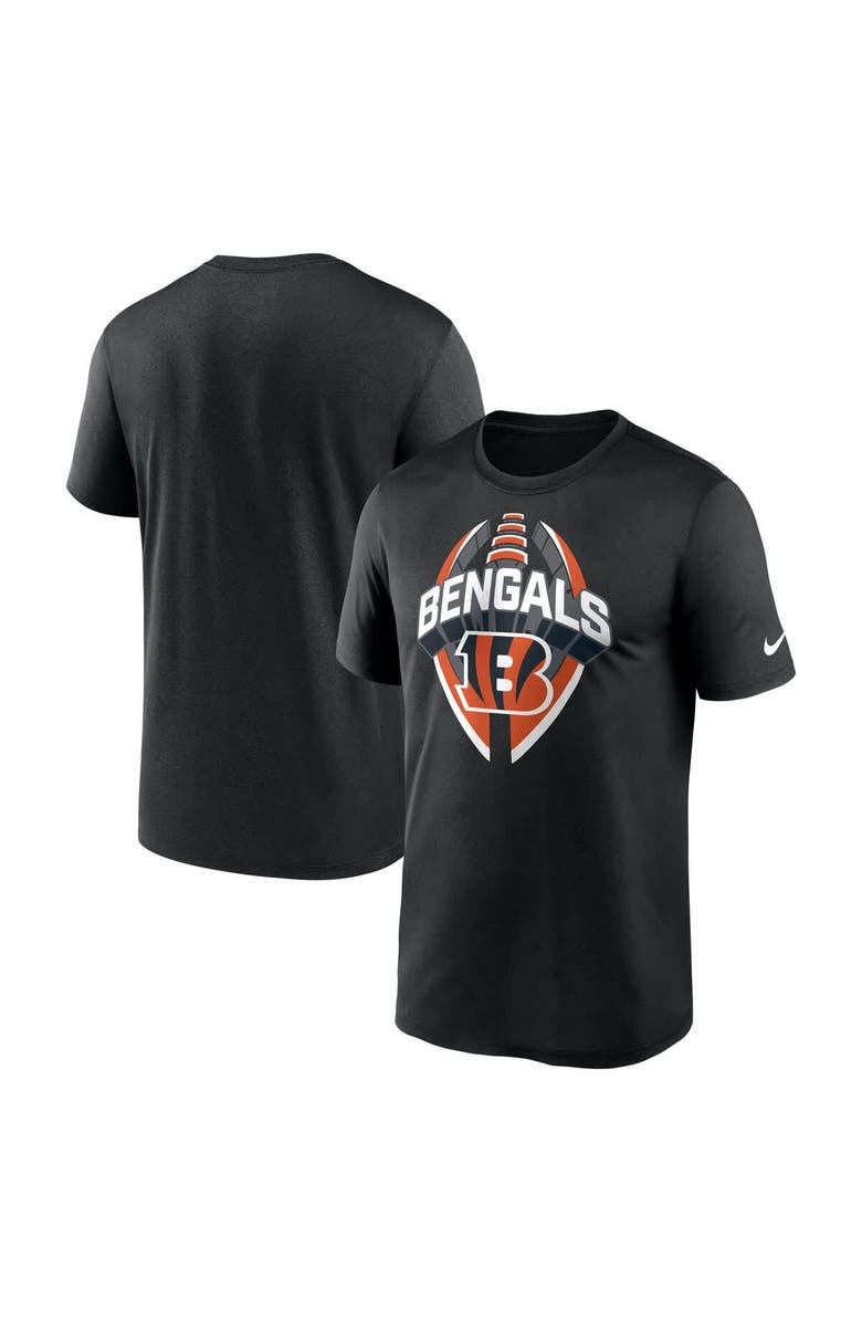 Nike Men's Nike Black Cincinnati Bengals Big & Tall Primetime Legend Icon Performance T-Shirt, Alternate, color, Black