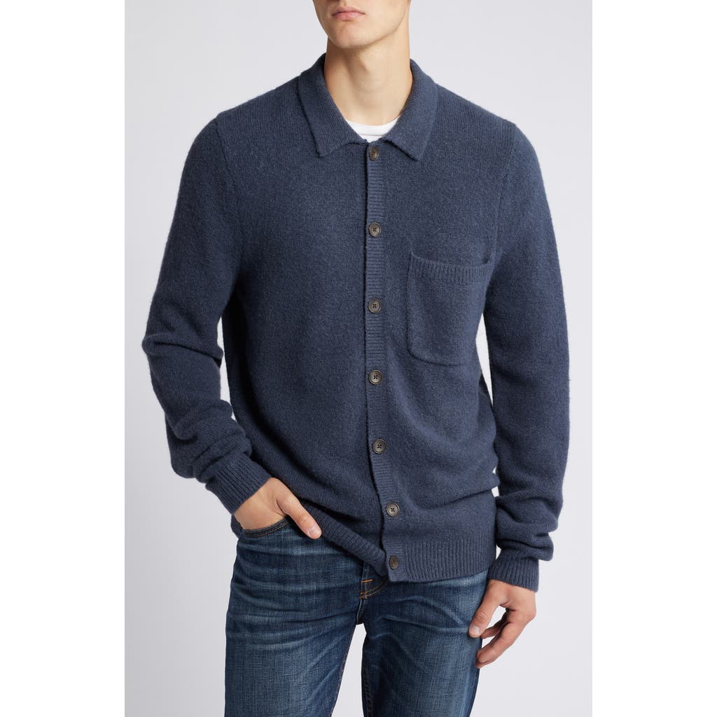 Treasure & Bond Full Button Cardigan In Navy India Ink