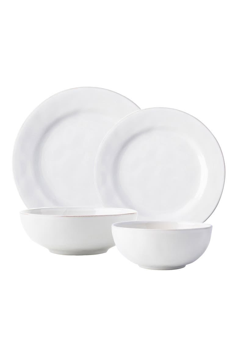 Puro Whitewash 4-Piece Table Setting, Main, color, WHITEWASH