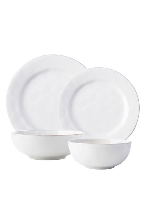 Puro Whitewash 4-Piece Table Setting