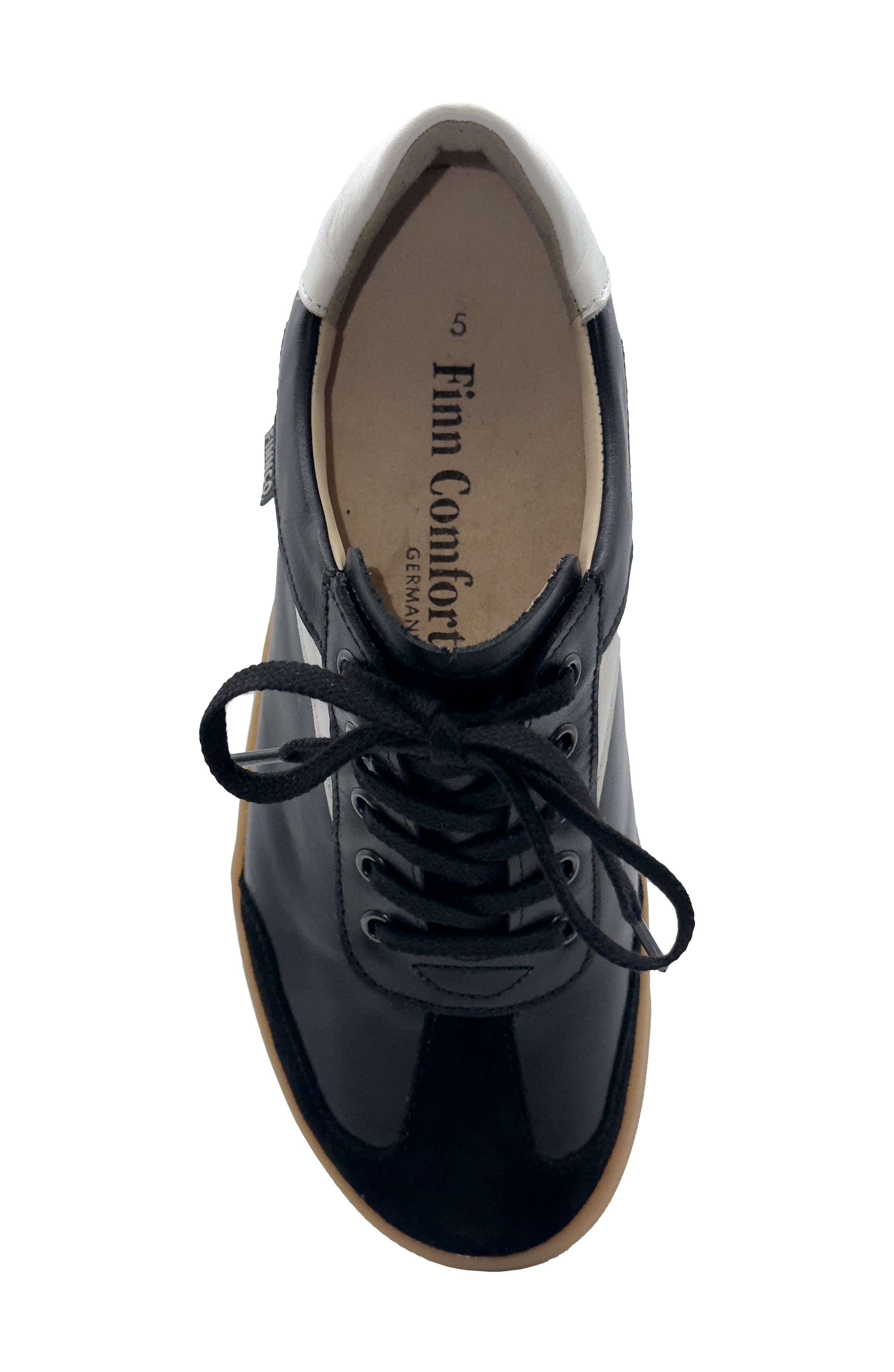 Finn Comfort Interlagos Sneaker, Alternate, color, Black / White
