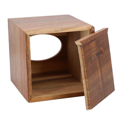 Megachef Acacia Wood Tissue Box Holder In Brown