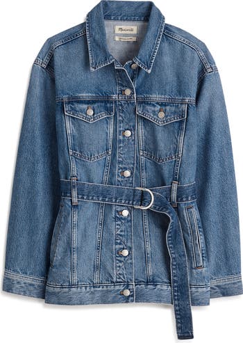 Madewell Belted Oversize Trucker Jean Jacket | Nordstromrack Madewell Belted Oversize Trucker Jean Jacket | Nordstromrack