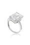 Emerald-Cut Cubic Zirconia Cocktail Ring