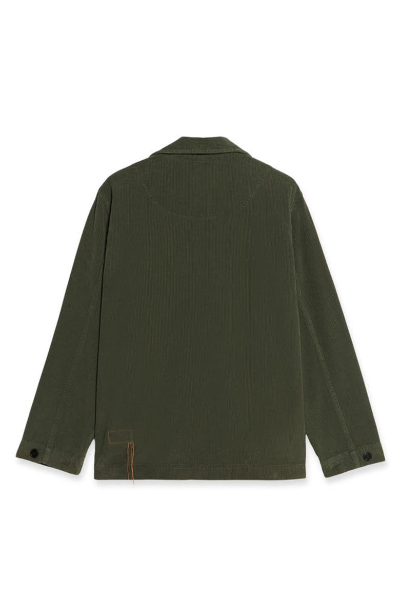 Fortela Solomon Corduroy Overshirt, Alternate, color, Green