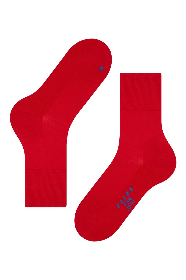 Gender Inclusive Run Crew Socks, Alternate, color, FIRE