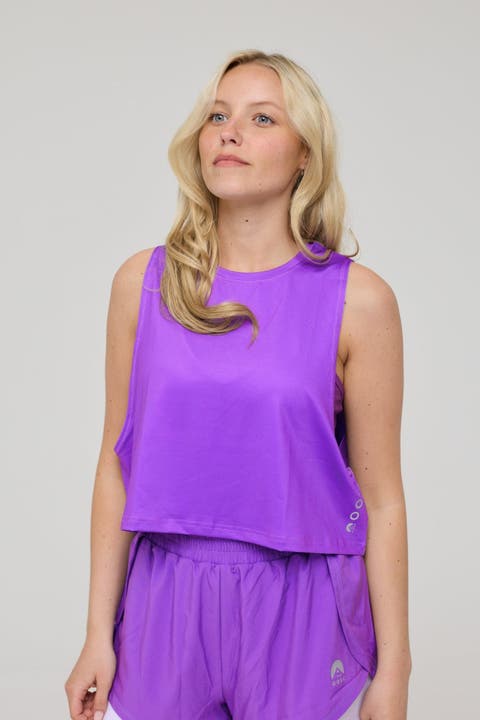 Infinite Cropped Tank Top - Purple