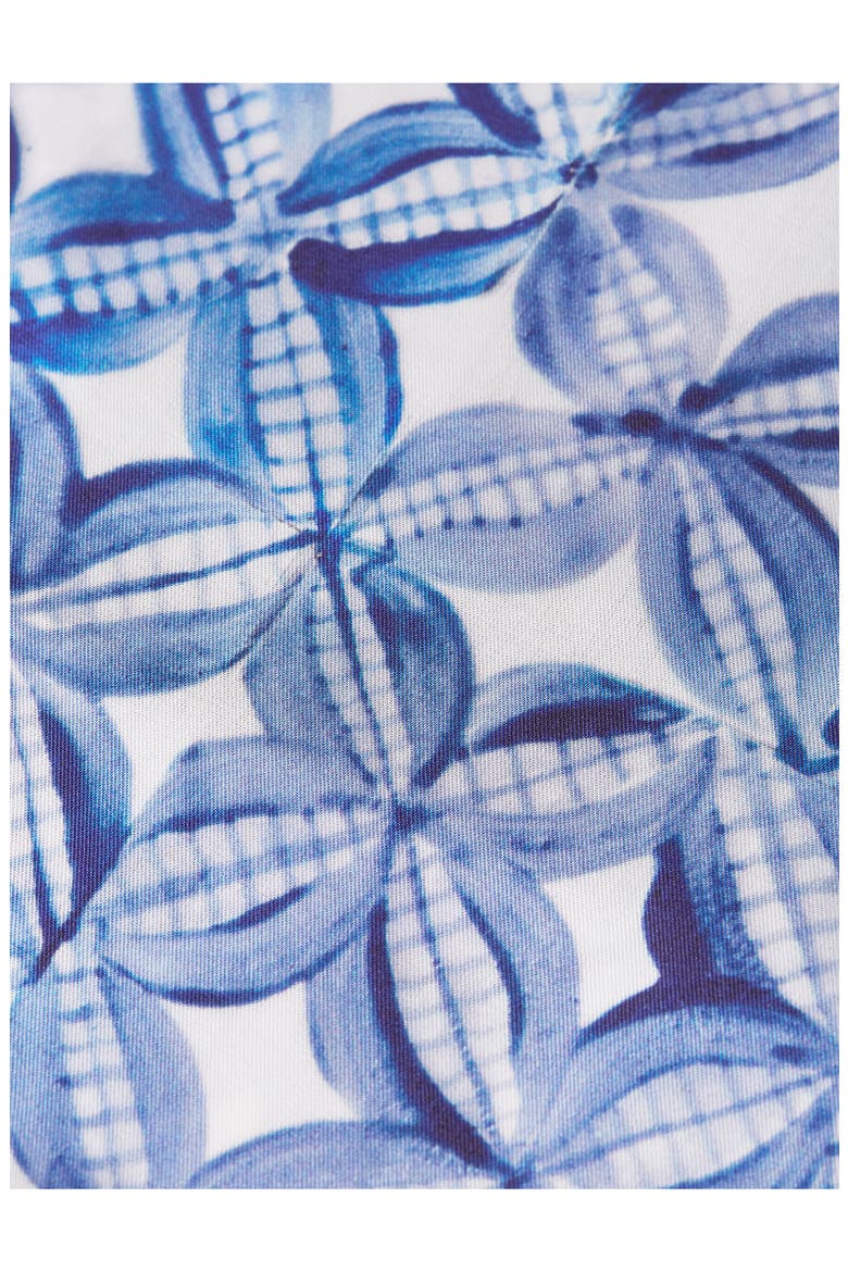 Relaxed Fit Print Drawstring Shorts, Alternate, color, TILES FLOWER BLUE