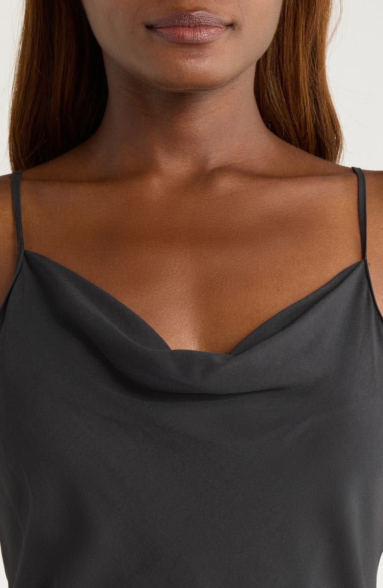 Natori Sleek Chemise, Alternate, color, Black