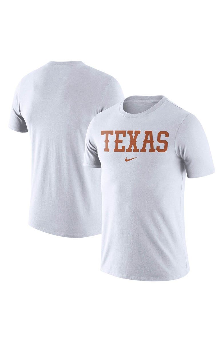Nike Men's Nike White Texas Longhorns Essential Wordmark T-Shirt, Main, color,