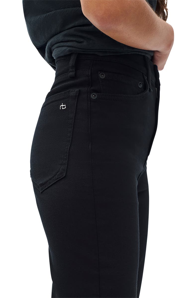 rag & bone Flexi Peyton Mid Rise Full Length Bootcut Jeans, Alternate, color, Black