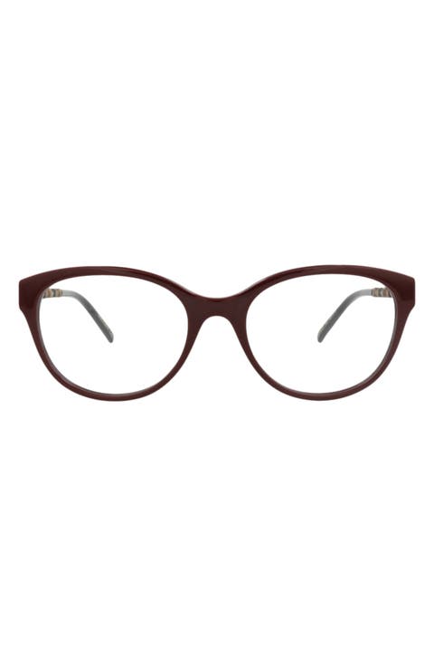 55mm Clear Cat Eye Optical Glasses