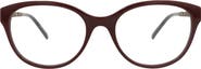 Gucci 55mm Clear Cat Eye Optical Glasses