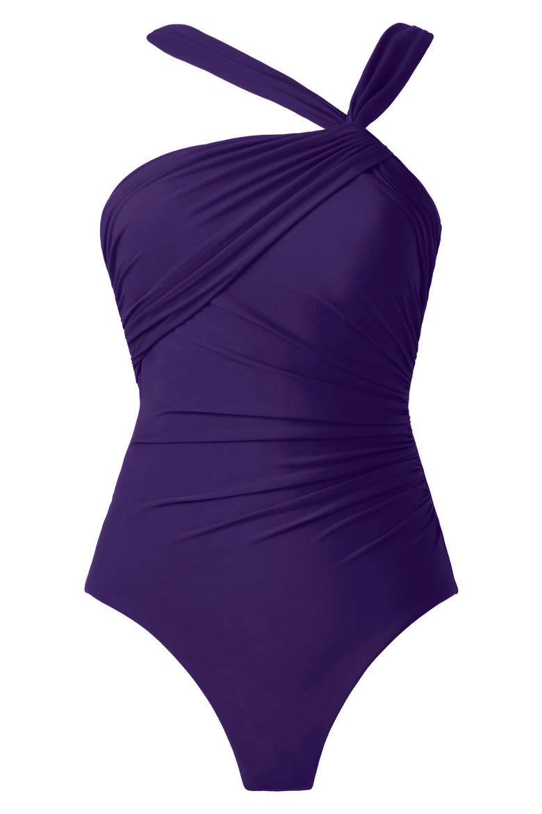 Rock Solid Europa One-Piece Swimsuit, Alternate, color, MULBERRY