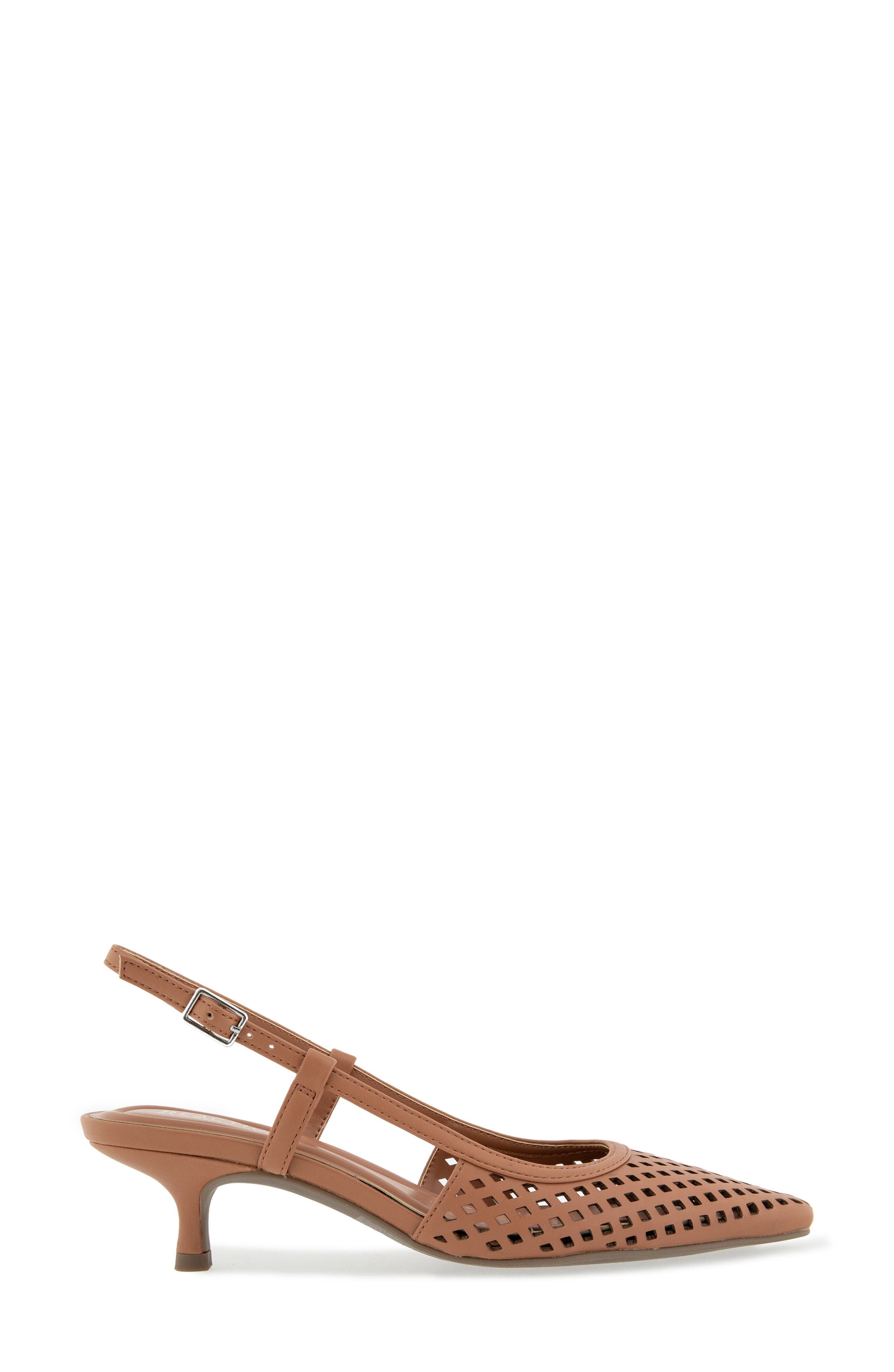 Reaction Kenneth Cole Maggie Perforated Slingback Pump, Alternate, color, Camel