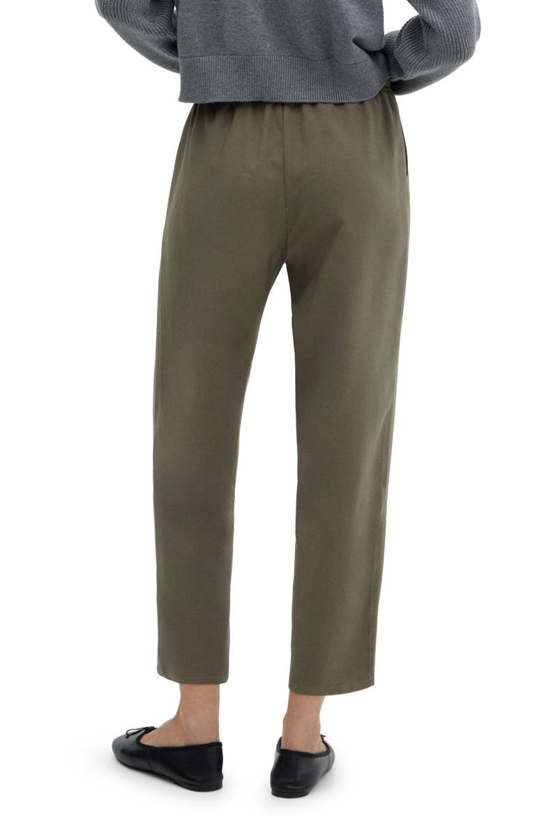 Drawstring Straight Leg Pants, Alternate, color, KHAKI GREEN