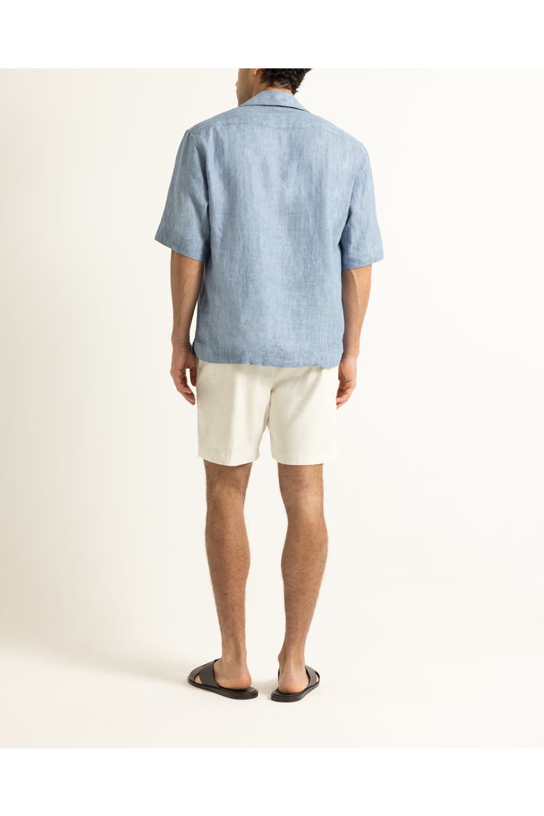 Vincent Linen Relaxed Fit Overhead Linen Shirt, Alternate, color, Bergamo Blue