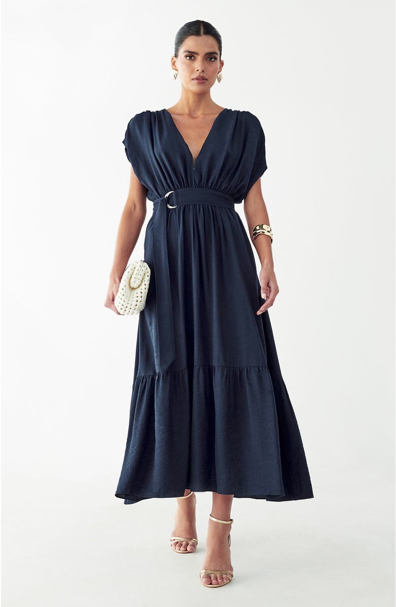 ST MRLO Este Midi Dress, Alternate, color, Navy Blue
