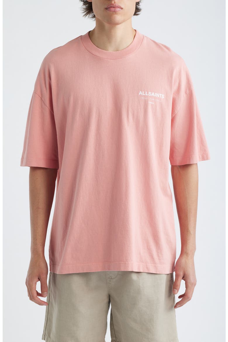 Underground Oversize Graphic T-Shirt, Main, color, ROSE TAN PINK