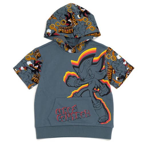 Sega Sonic The Hedgehog Short Sleeve Hoodie & Shorts Set In Multi