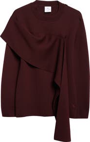 Courrèges Merino Wool Wrap Sweater
