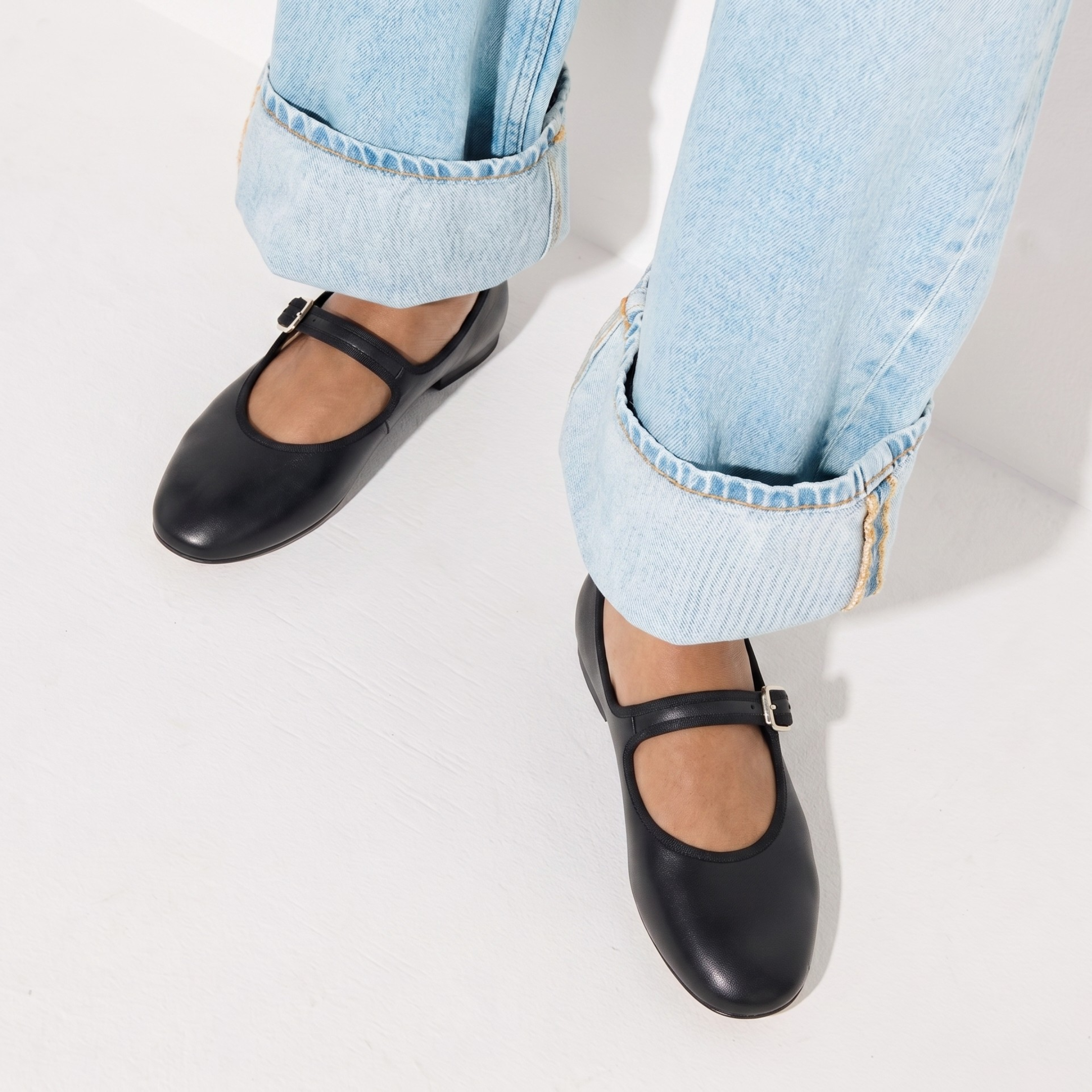 Amie Rafa Ashley Mary Jane Flats, Alternate, color, Black