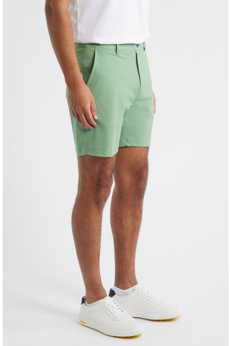 Bunker Flat Front Stretch Golf Shorts, Alternate, color, BASIL