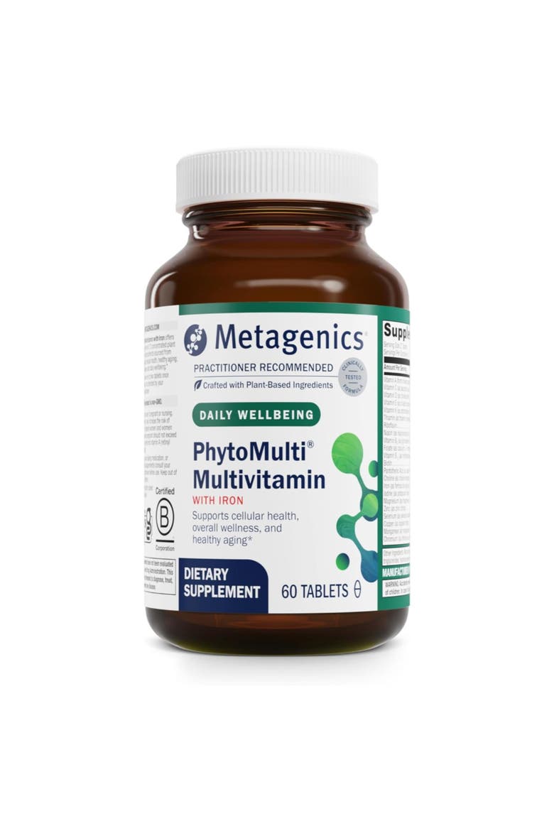 PhytoMulti Daily Multivitamin Supplement with Iron 60 Tablets, Main, color, None