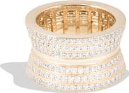Campbell + Charlotte Revel Dimensional Pave Cigar Band