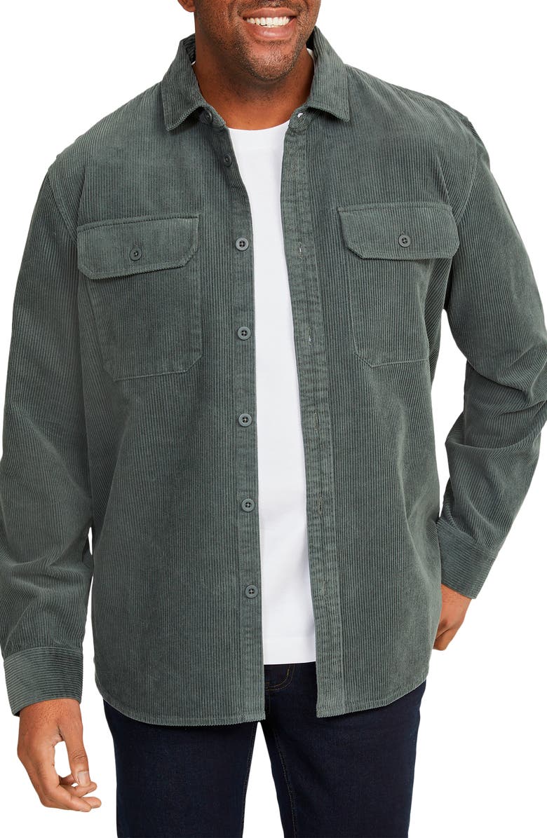 Johnny Bigg Stan Relaxed Fit Corduroy Overshirt, Main, color,