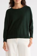 Adrianna Papell Drop Shoulder Tunic Sweater