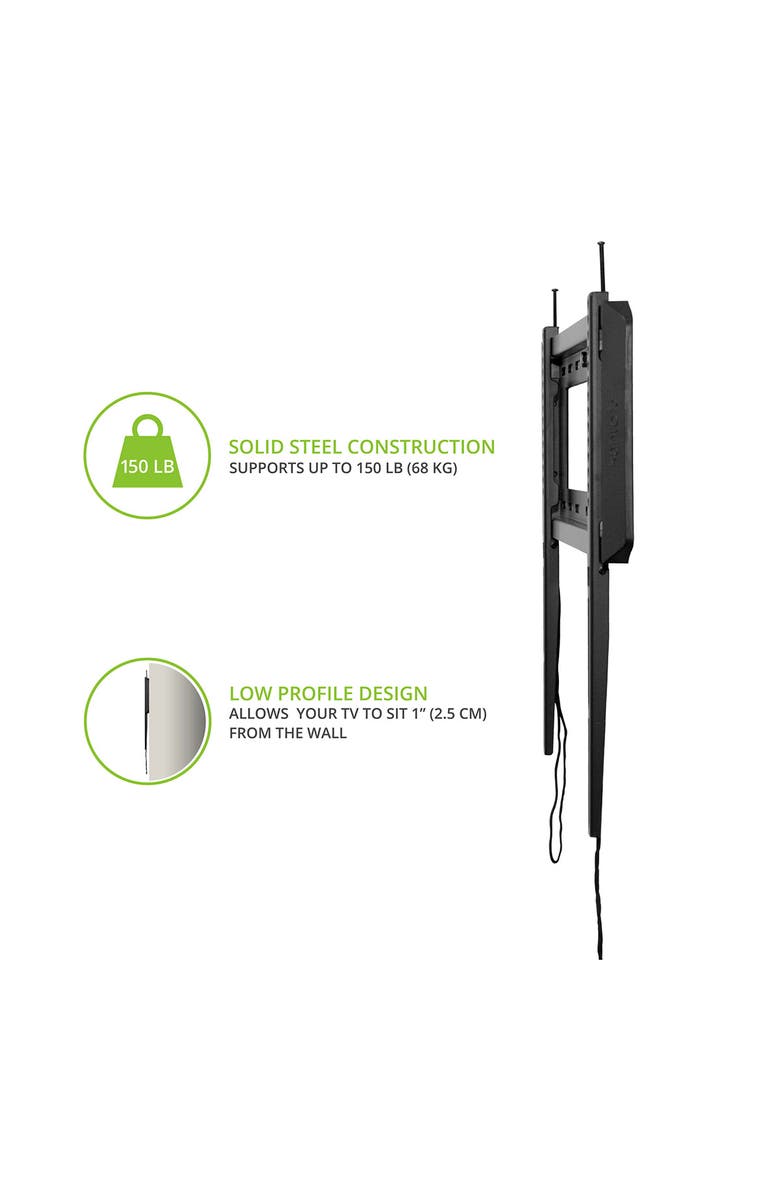 Kanto F3760 Fixed TV Mount for 37" - 70" TVs, Alternate, color, Black