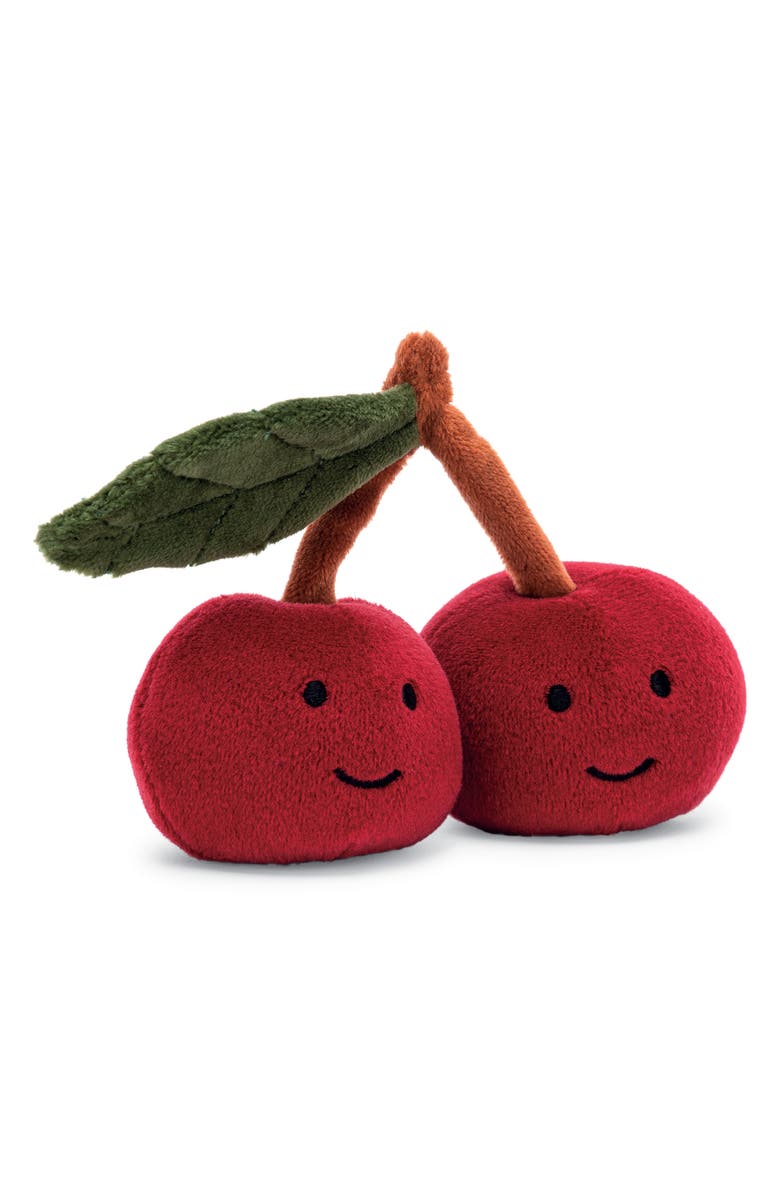 Jellycat Fabulous Fruit Cherry Plush Toy, Main, color,