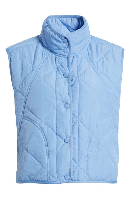 Thread & Supply Lightweight Puffer Vest In Blue