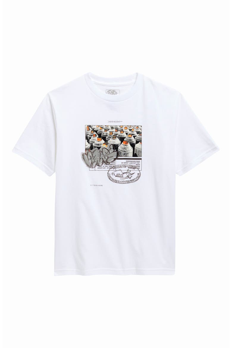 Kids' Spray 66 Cotton Graphic T-Shirt, Main, color, WHITE
