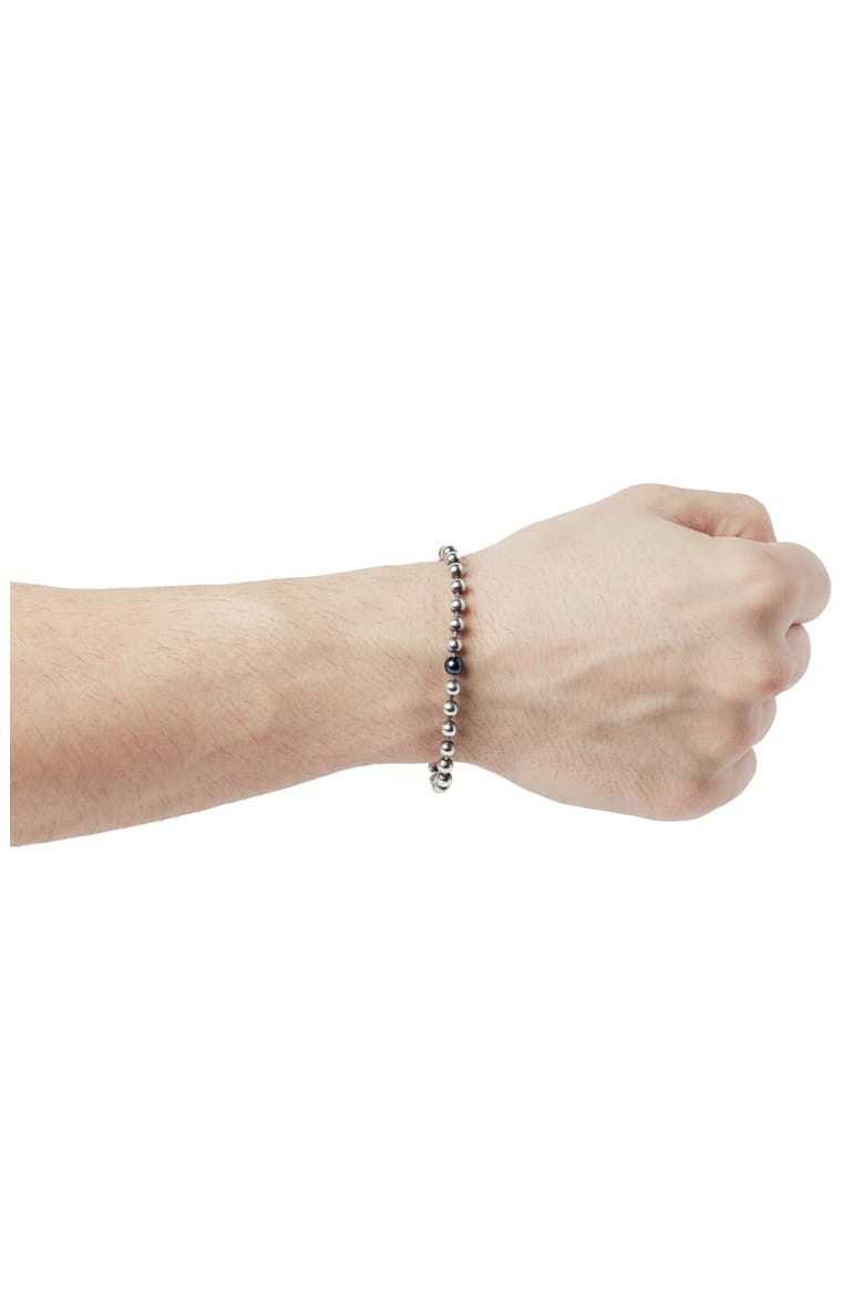 Silver Ball Chain Bracelet, Alternate, color, SILVER