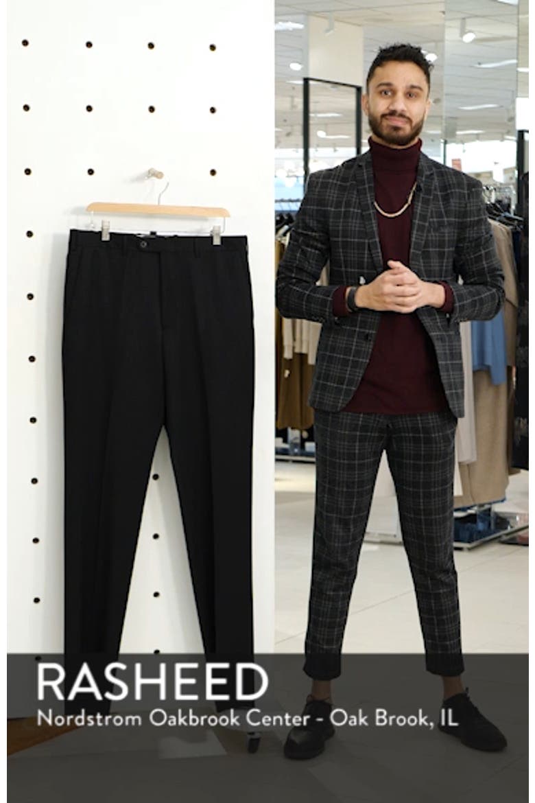 Torino Classic Fit Flat Front Solid Dress Pants video